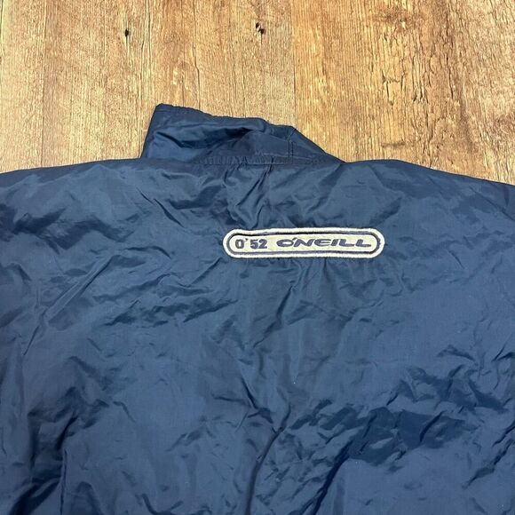 Vtg O'Neill Spellout Mock Neck Windbreaker Zip Oversized Surf M Embroidered USA - Picture 16 of 16